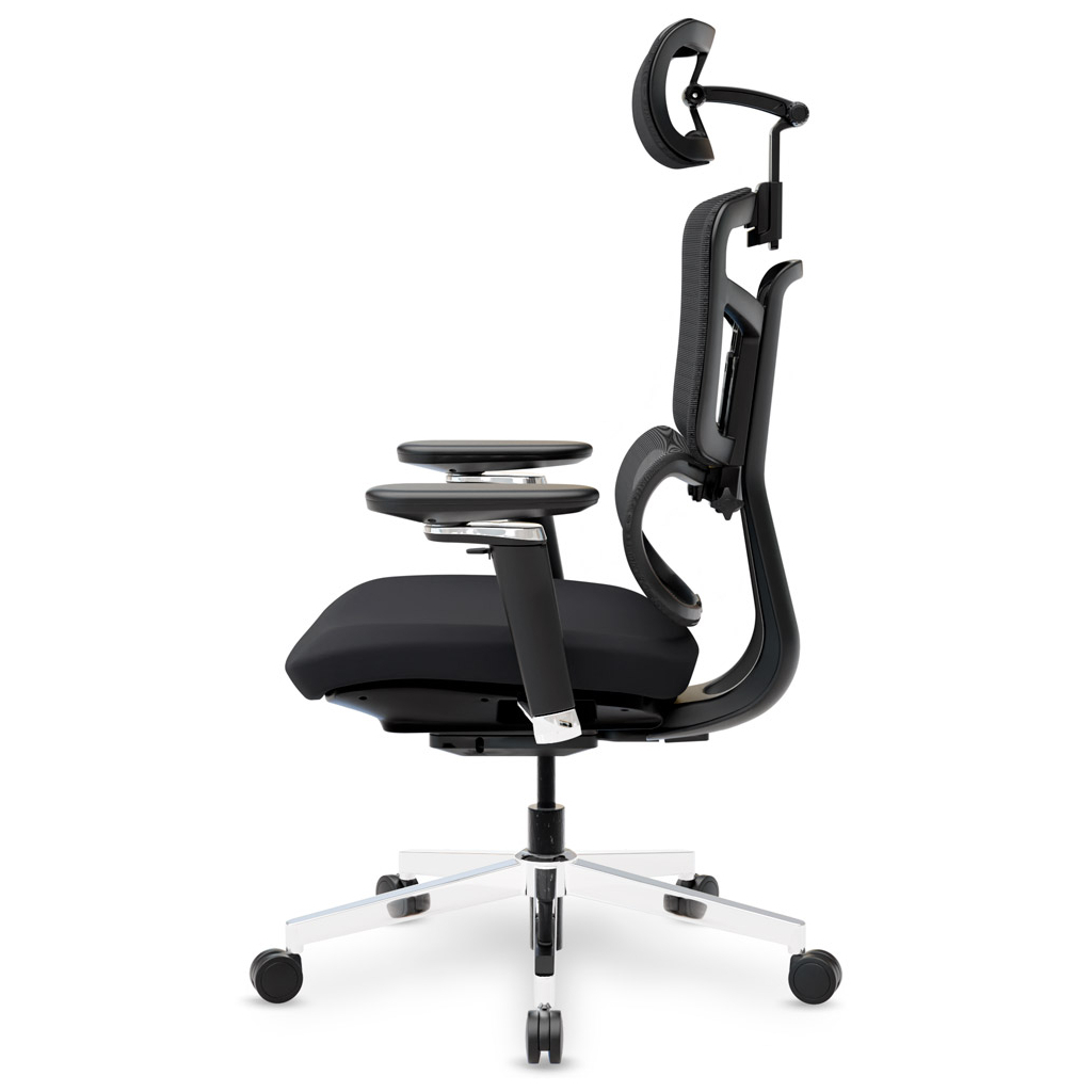 Офісне крісло Mealux S4 Air Fabric Black (HF-S4 F/B) - зображення 4