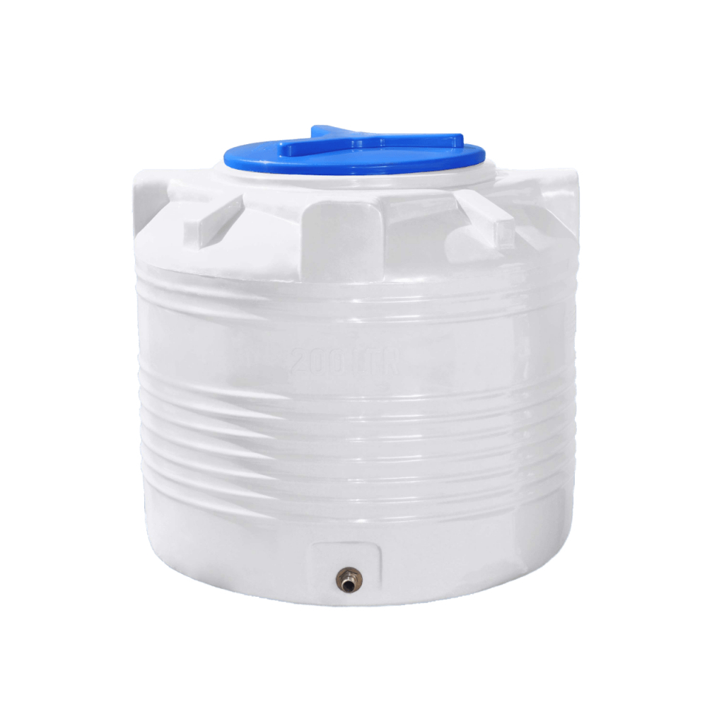 Ємність для води Рото Європласт вертикальна харчова 200 л біла (57) - зображення 1