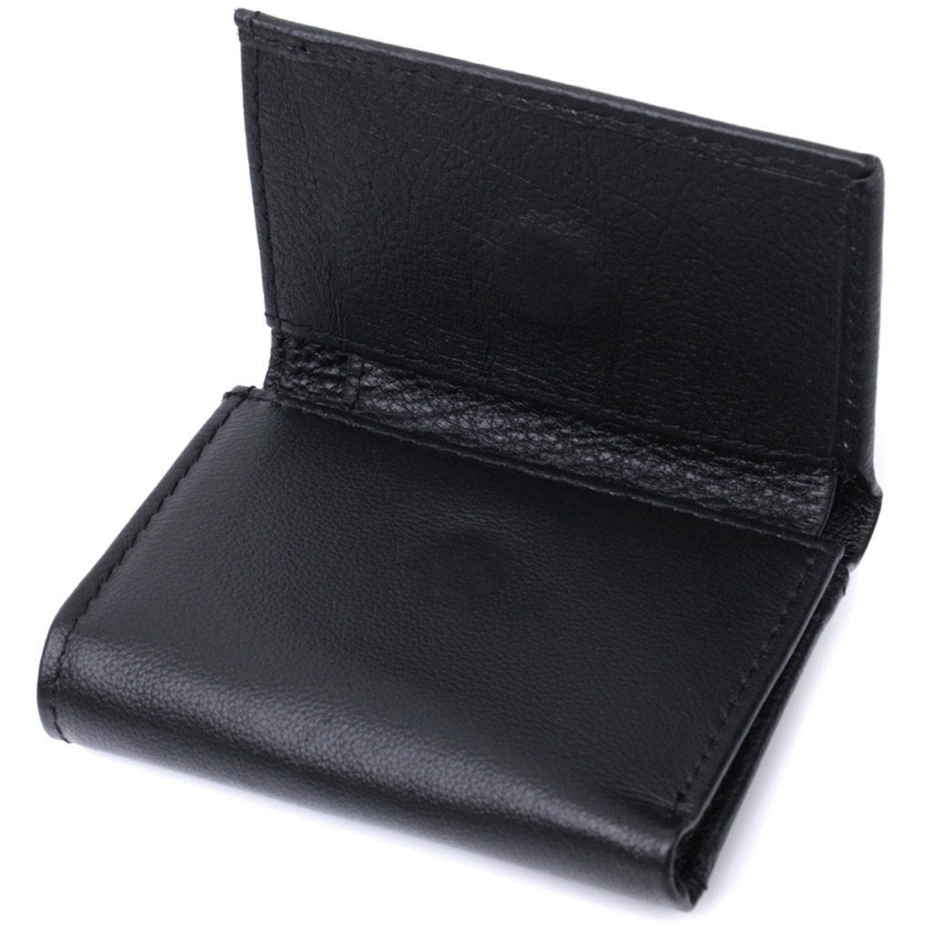 Гаманець ST Leather З натуральної шкіри Чорний (22742) - зображення 6