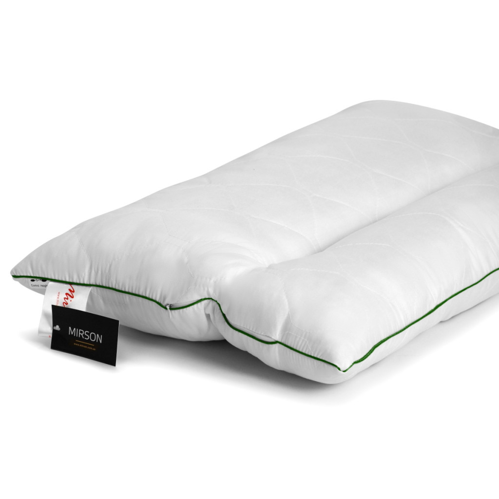 Подушка MirSon ортопедична Deluxe Eco Aloe Vera 180 середня 50x70 см (2200000398512) - зображення 4
