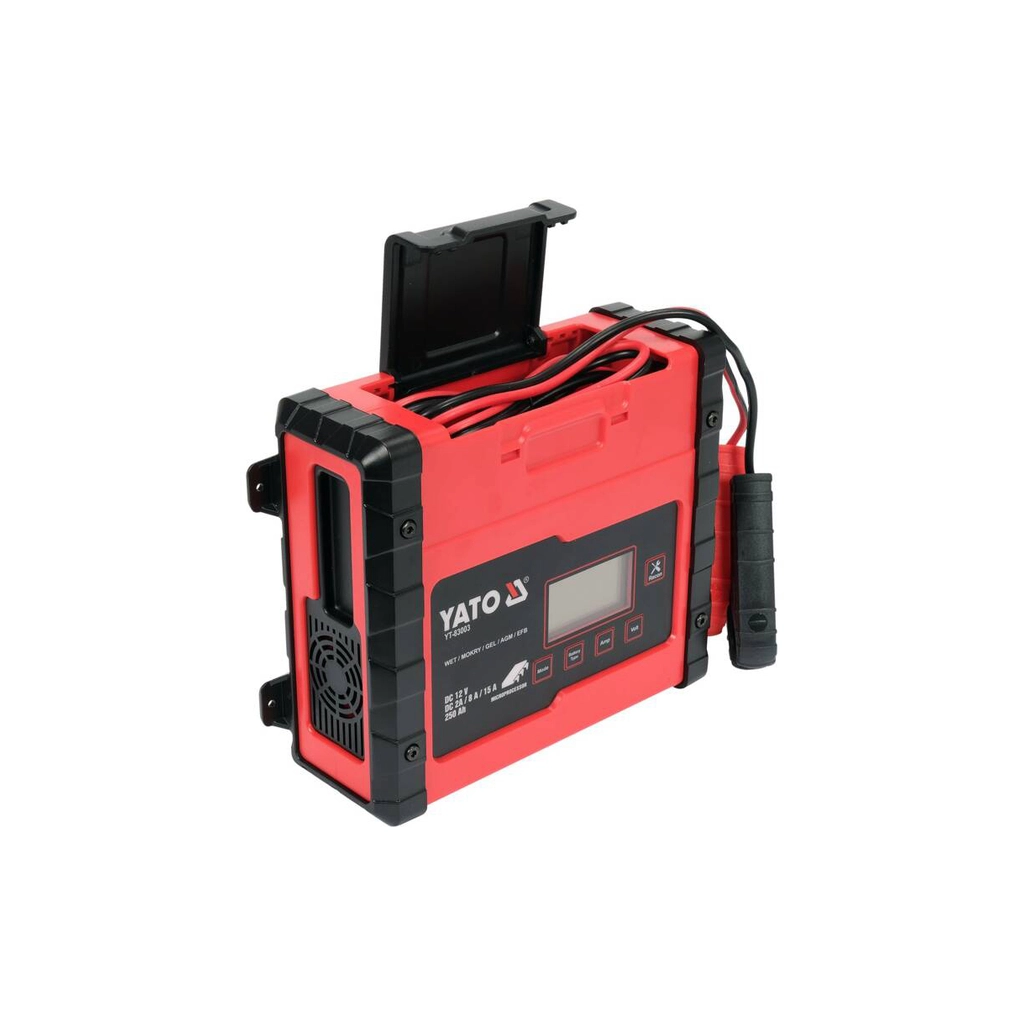 Зарядний пристрій для автомобільного акумулятора Yato YT-83003 - изображение 2