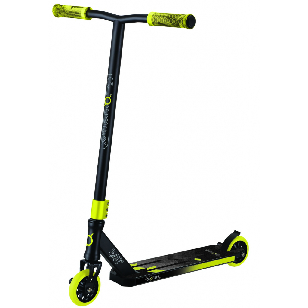 Самокат Globber GS540 чорно-жовтий трюковий з пегами (622-107-3) - зображення 1