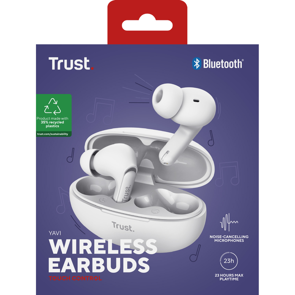Навушники Trust Yavi Earbuds White (25172) - зображення 10