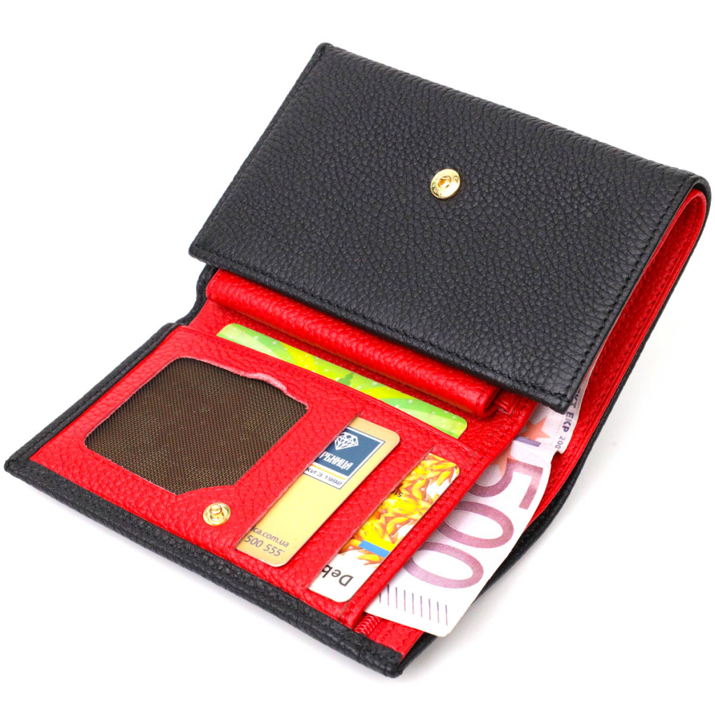 Гаманець Tony Bellucci З натуральної шкіри Чорний (22037) - зображення 5