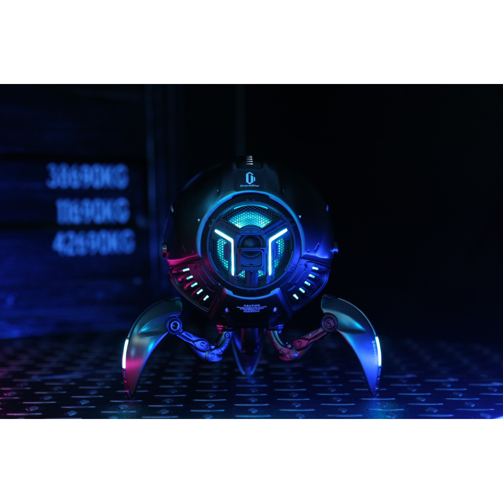 Акустична система GravaStar Mars Pro Zinc Alloy body Bluetooth Black (GRAVASTARG1PRO_BLK) - изображение 10