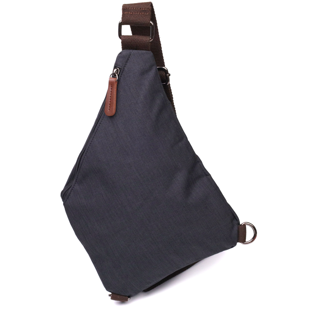 Сумка Vintage Через плече для чоловіків з текстилю Чорна (22196) - зображення 2