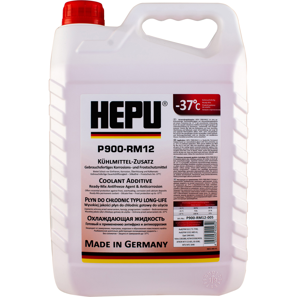 Антифриз HEPU 5л red (P900-RM12-005) - зображення 1