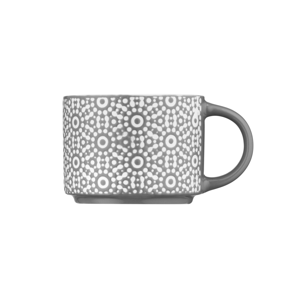 Чашка Ardesto Weaving G, 330мл, порцеляна, біло-чорний (AR3473G) - изображение 3