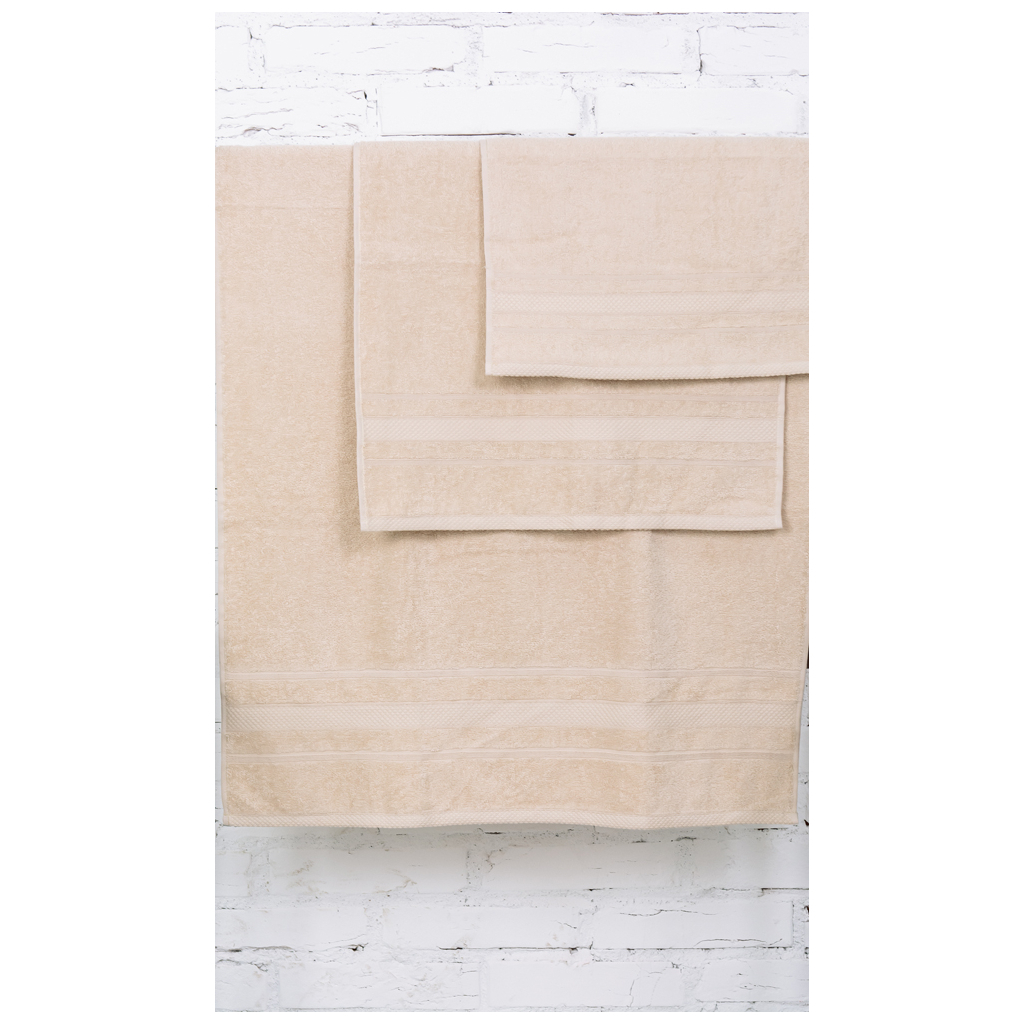 Рушник MirSon набір банний 5014 SoftNess Beige 50x90, 70x140, 100x150 (2200003182743) - зображення 2