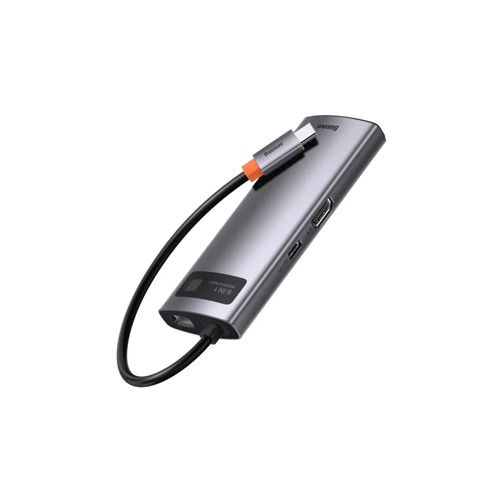 Концентратор Baseus USB-C 6-in-1 (CAHUB-CW0G) - зображення 6