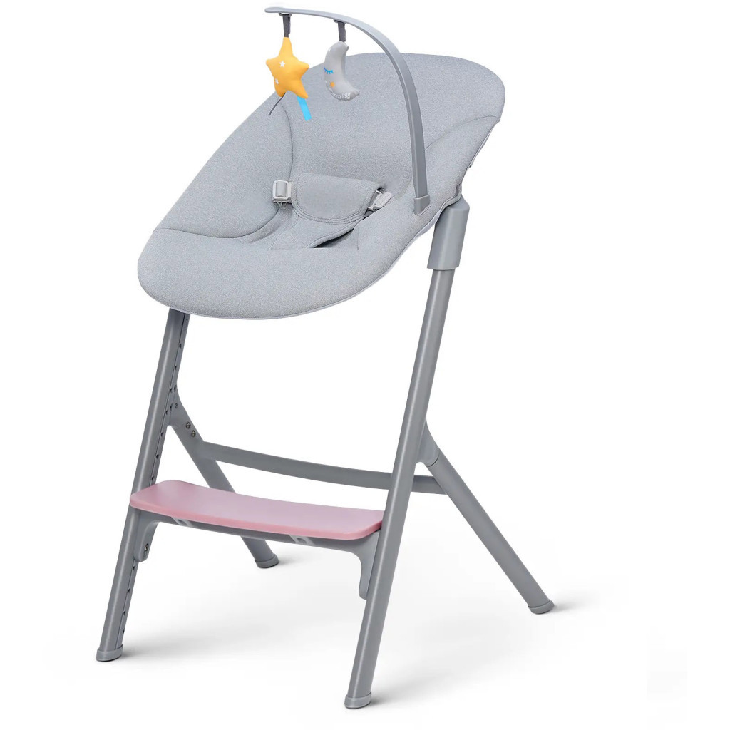 Стілець для годування Kinderkraft з шезлонгом Livy Calmee Aster Pink (5902533919635) - зображення 3
