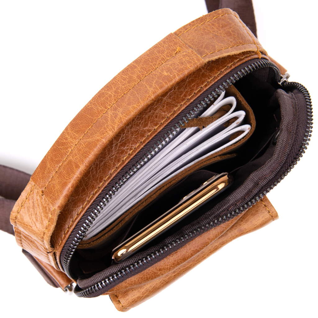 Сумка Vintage З отвором для навушників Руда (20416) - зображення 6