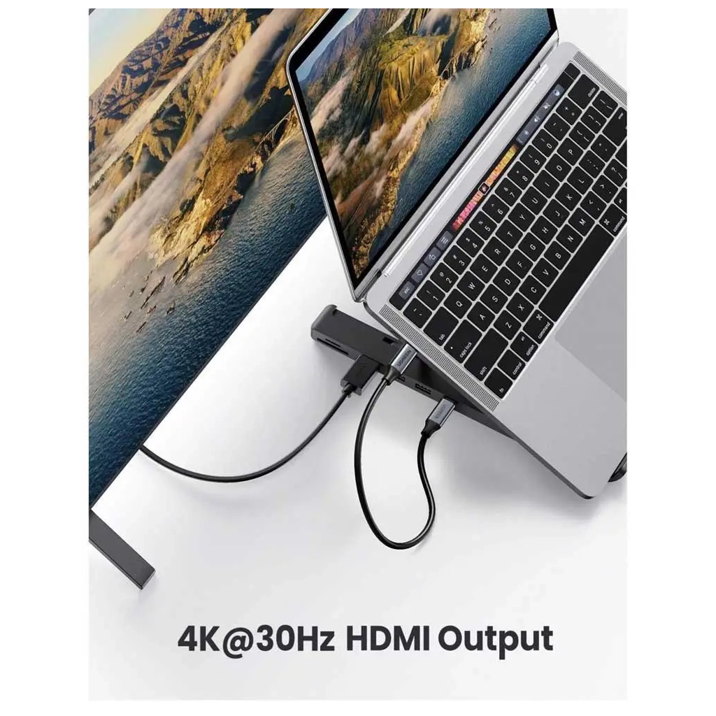Підставка до ноутбука Ugreen X-Kit HUB Type C-->2xUSB 3.2 Gen1 (80551) - зображення 3