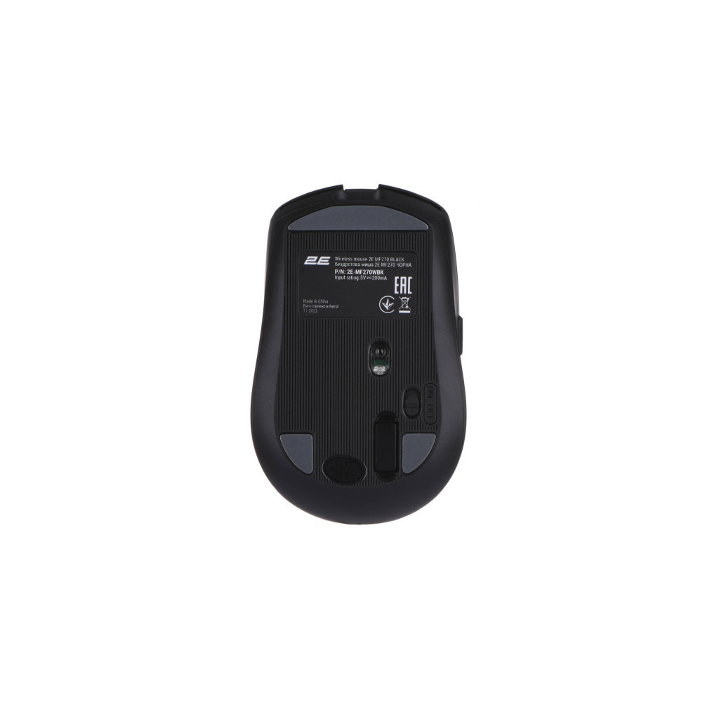 Мишка 2E MF270 Silent Rechargeable Wireless Black (2E-MF270WBK.) - зображення 8
