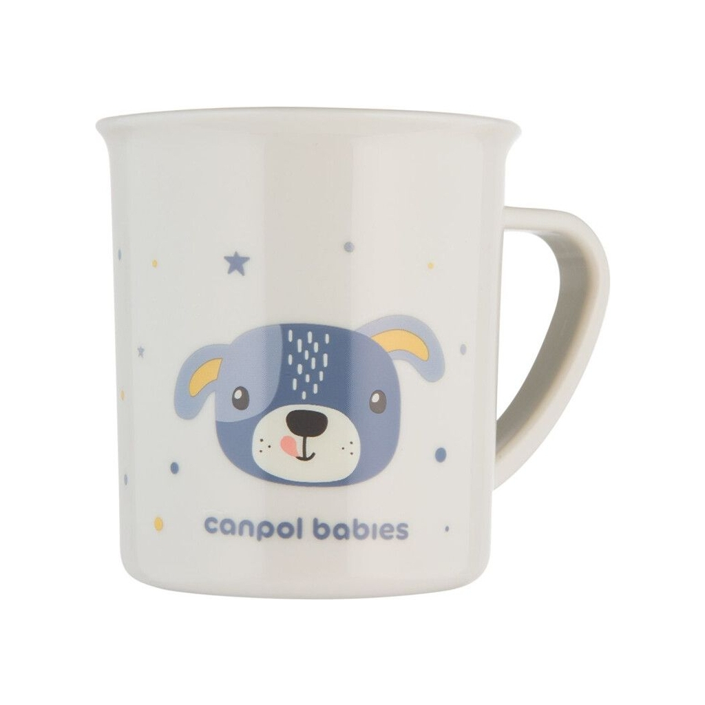 Набір дитячого посуду Canpol babies CUTE ANIMALS кружка пластикова, блакитна (4/413_blu2) - зображення 1