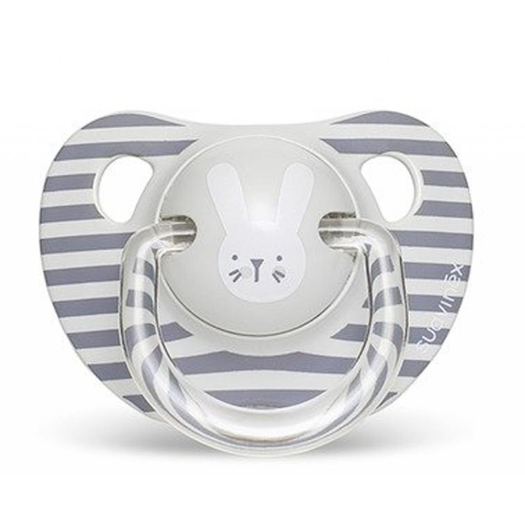 Пустушка Suavinex Hygge анатоміч. Затишні історії 6-18 міс. сірий зайчик (306569) - зображення 1