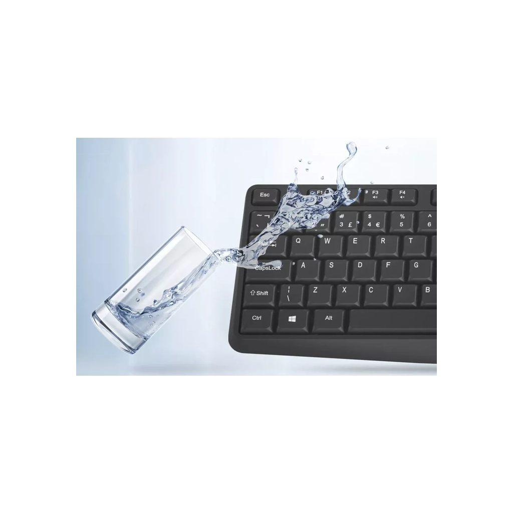 Клавіатура Canyon KB-W01 Water resistant Wireless UA Black (CNE-CKEYW01) - зображення 6