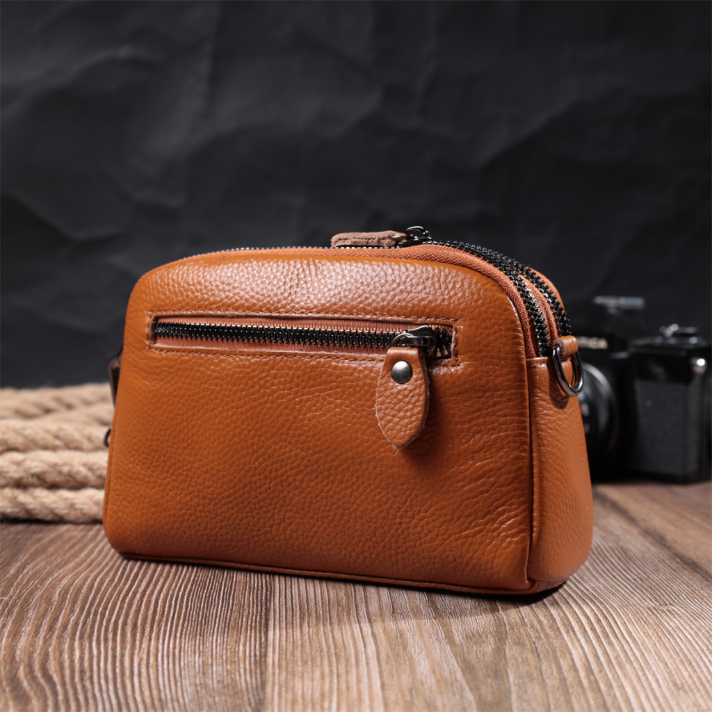 Сумка Vintage Жіноча з натуральної шкіри Руда (22809) - зображення 11