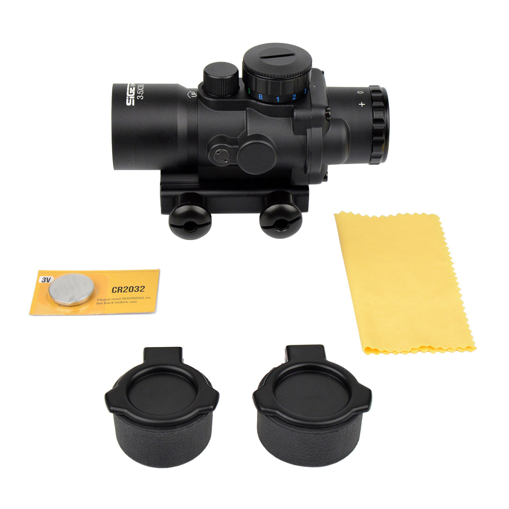 Коліматорний приціл Sigeta Prismatic 3.5x30 Mildot Red/Green/Blue (65713) - зображення 7