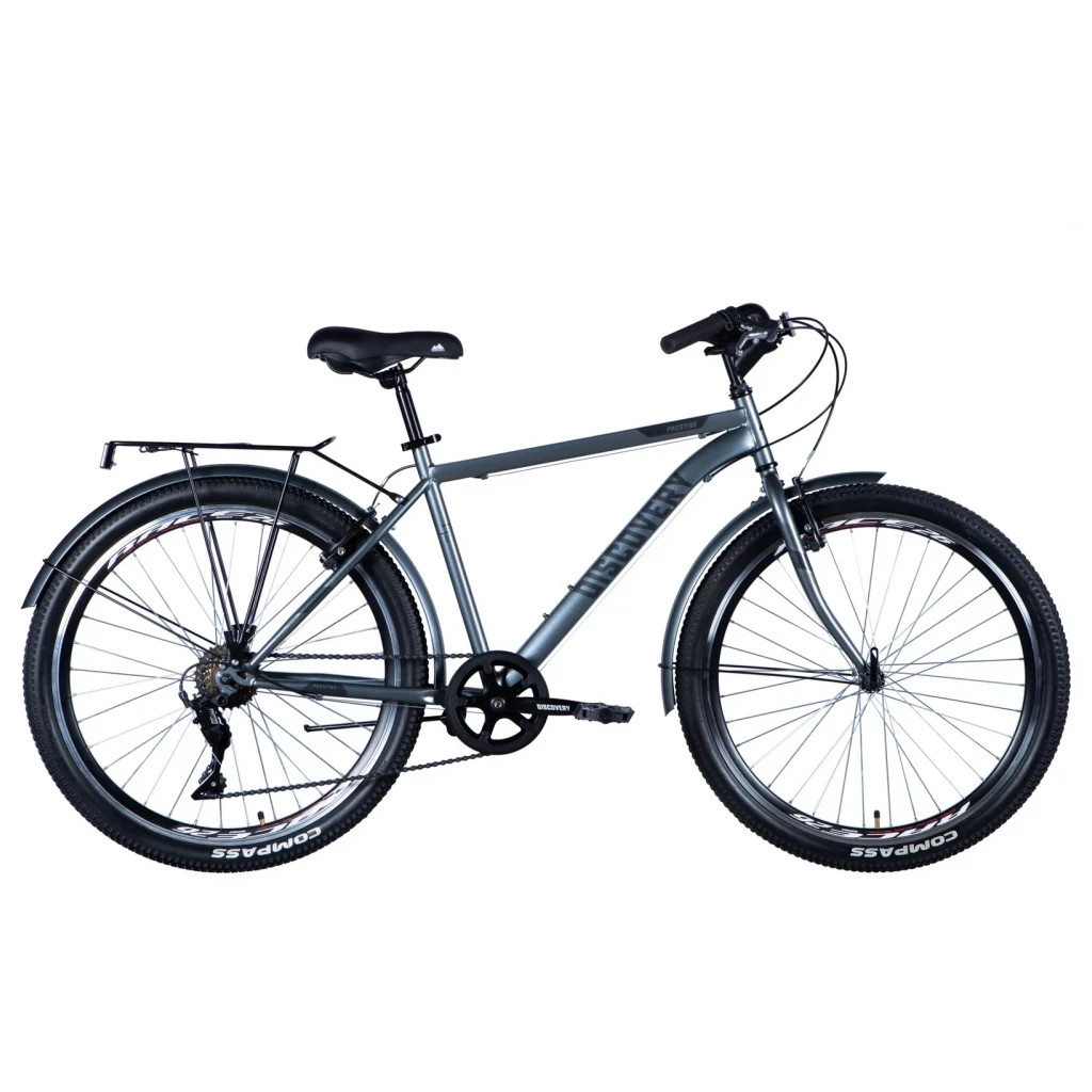 Велосипед Discovery Prestige Man Vbr 26" 18" ST 2024 Сірий (OPS-DIS-26-585) - зображення 1