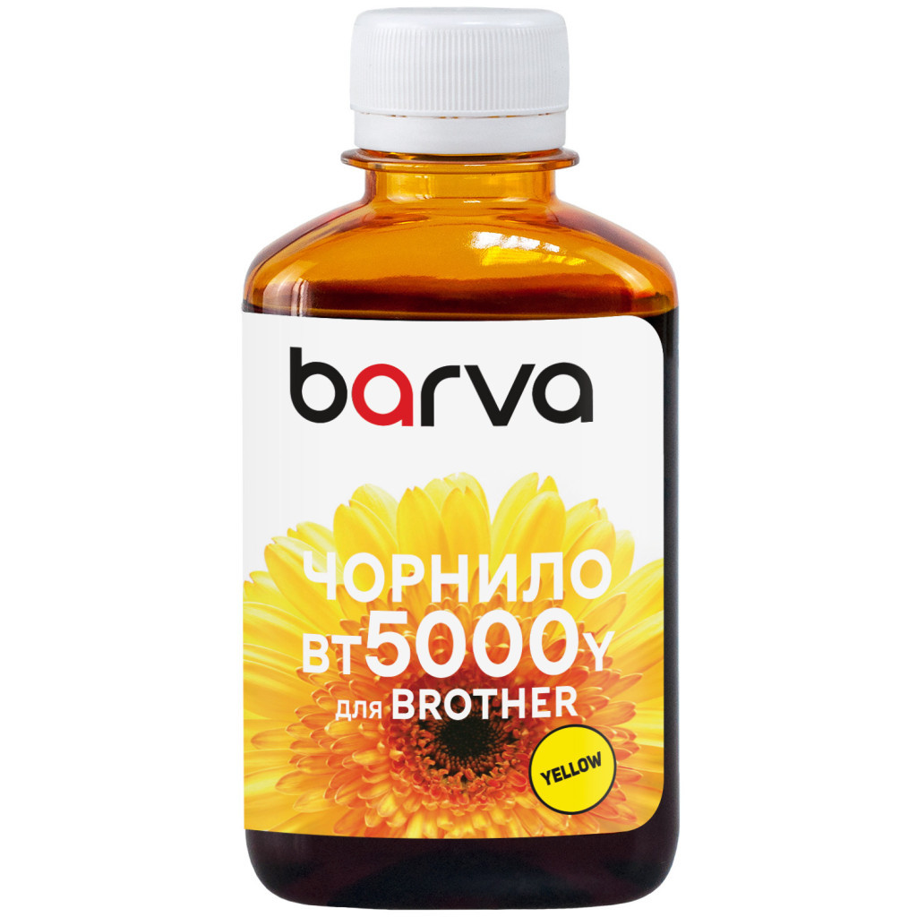 Чорнило Barva Brother BT5000 180 мл Y (BBT5000Y-756) - зображення 1