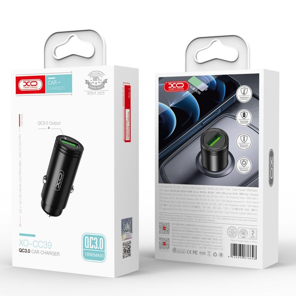 Зарядний пристрій XO USB QC3.0 black (CC39-BK) - зображення 8