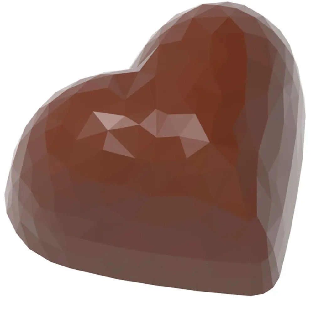 Форма для шоколаду Chocolate World Серце з гранями 21 шт x 13 г (1913 CW) - зображення 1