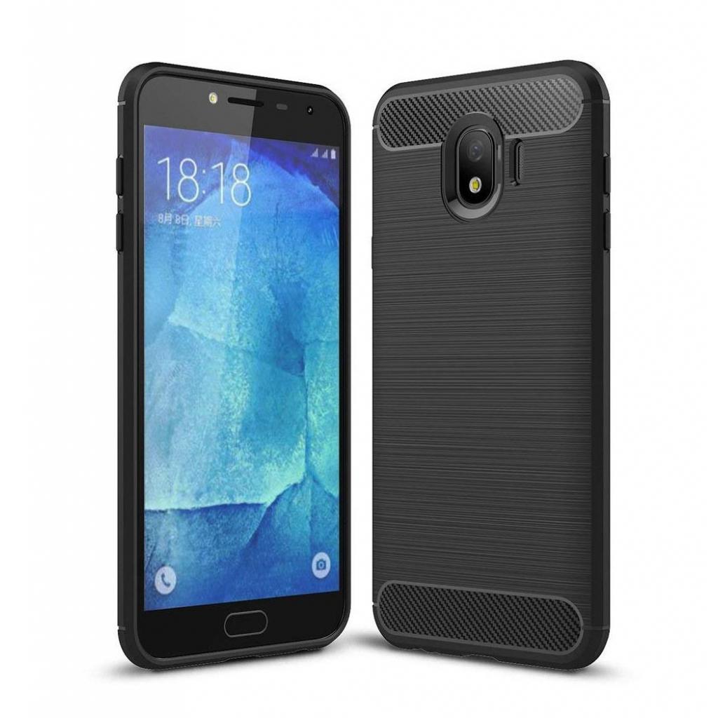 Чохол до мобільного телефона Laudtec Samsung J4/J400 Carbon Fiber (Black) (LT-J400F) - зображення 1