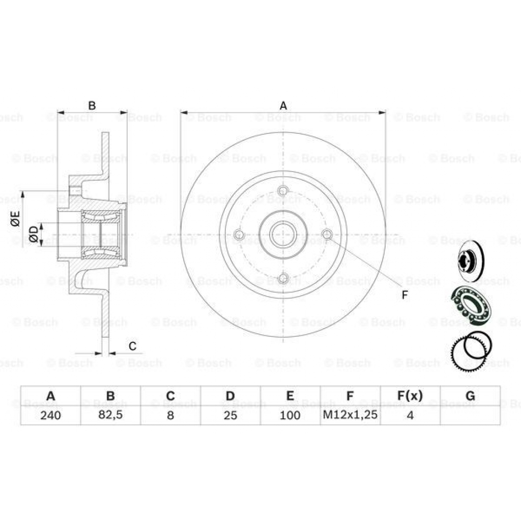 Гальмівний диск Bosch 0 986 479 278 - зображення 5