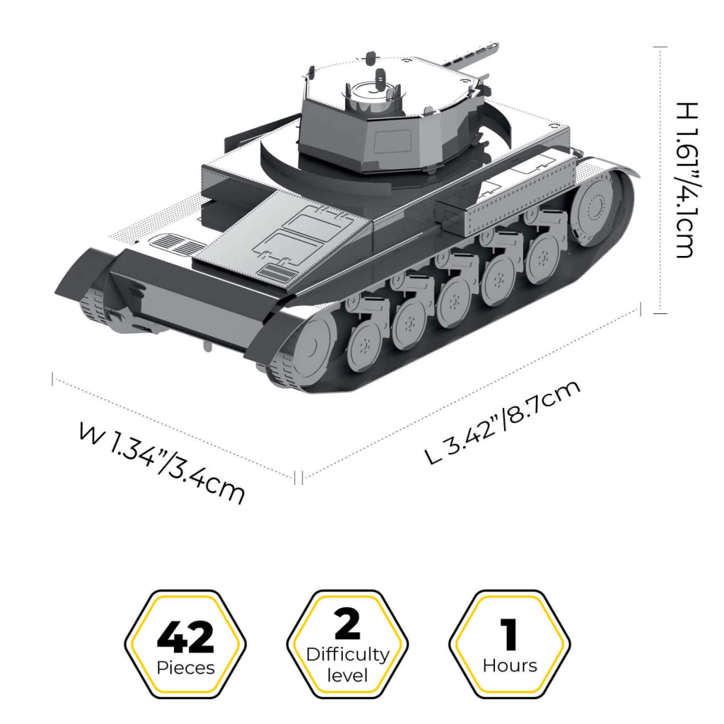 Конструктор Metal Time колекційна модель Pz.Kpfw. II (MT060) - зображення 2