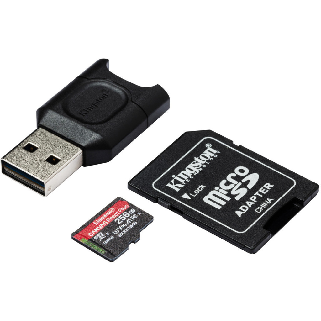 Карта пам'яті Kingston 256GB microSDXC class 10 Canvas React+ (MLPMR2/256GB) - зображення 2