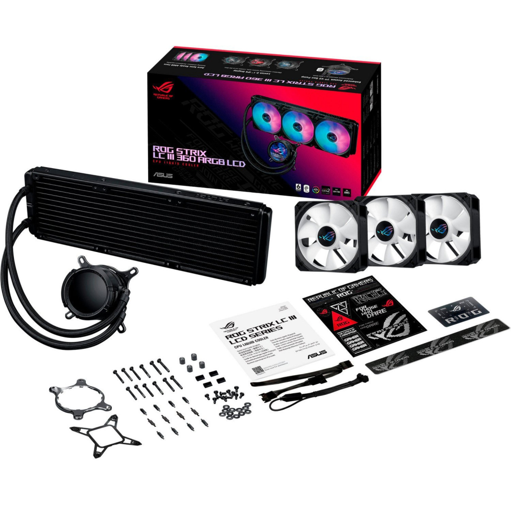 Система рідинного охолодження ASUS ROG Strix LC III 360 ARGB LCD (90RC00W1-M0UAY0) - зображення 9
