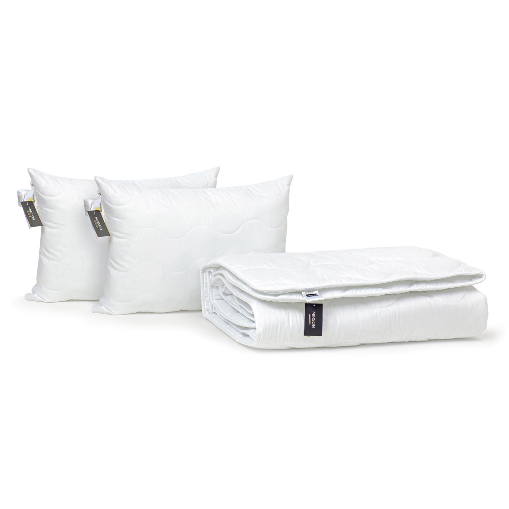 Ковдра MirSon Набір EcoSilk Всесезонний №1660 Eco Light White Ковдра + под (2200002654968) - зображення 5