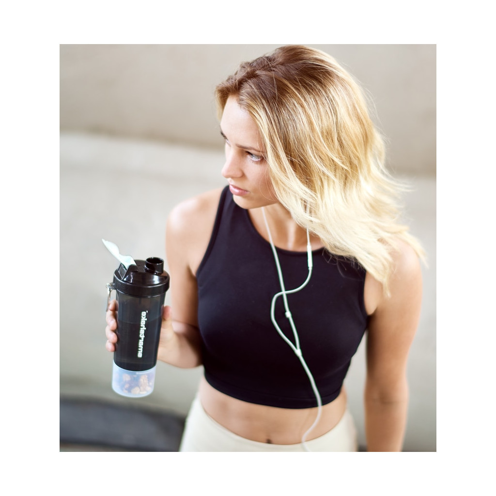 Шейкер спортивний SmartShake Slim 500ml Black (10253001) - зображення 9