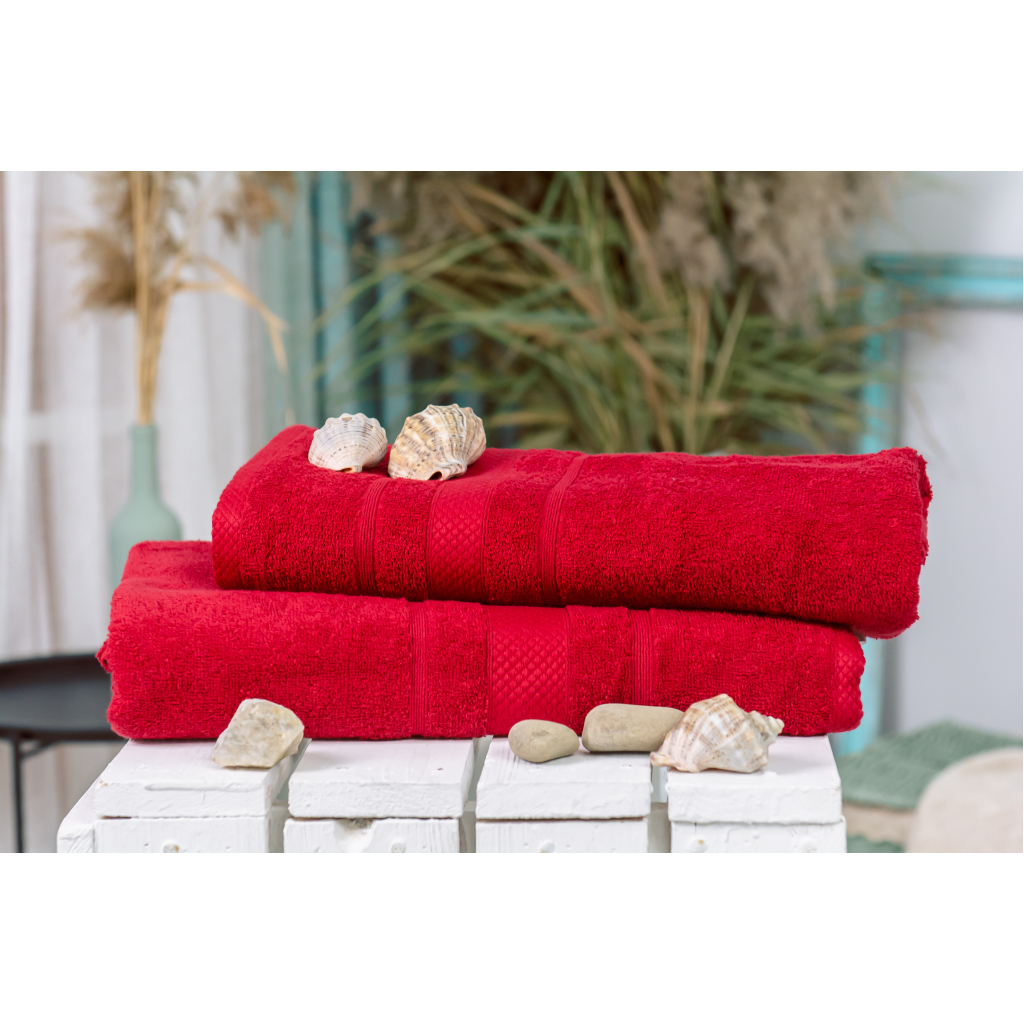 Рушник MirSon набір банний 5070 Elite SoftNess Bordo 50х90, 70х140 (2200003183085) - зображення 2