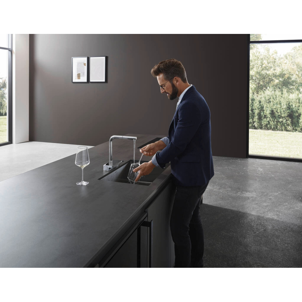 Змішувач Hansgrohe Aquno Select M81 , 21 см, хром (73836000) - зображення 3
