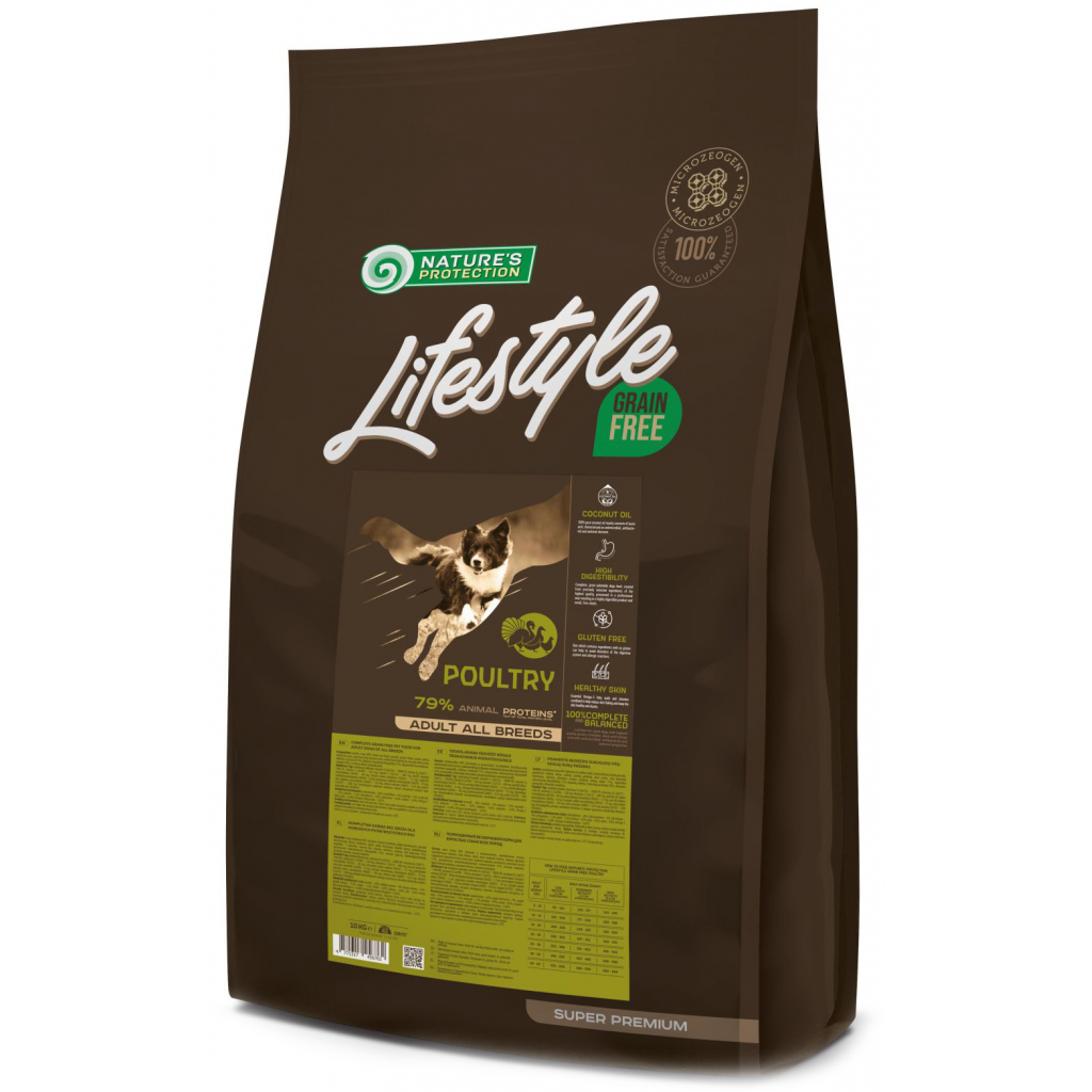 Сухий корм для собак Nature's Protection Lifestyle Grain Free Poultry Adult All Breeds 10 кг (NPLS45676) - зображення 1