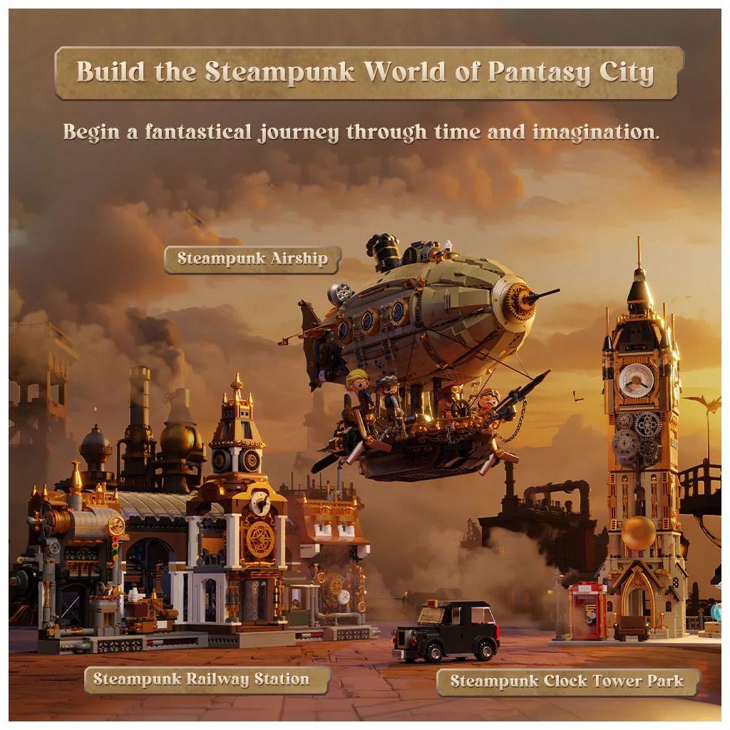 Конструктор Pantasy Original Дирижабль Steampunk (85021) - зображення 6