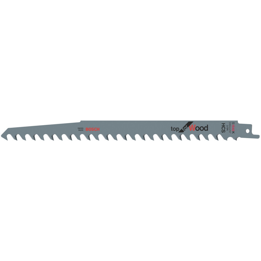 Полотно Bosch по дереву, S 1542 K, 3TPI, 2шт (2.608.650.681) - изображение 2