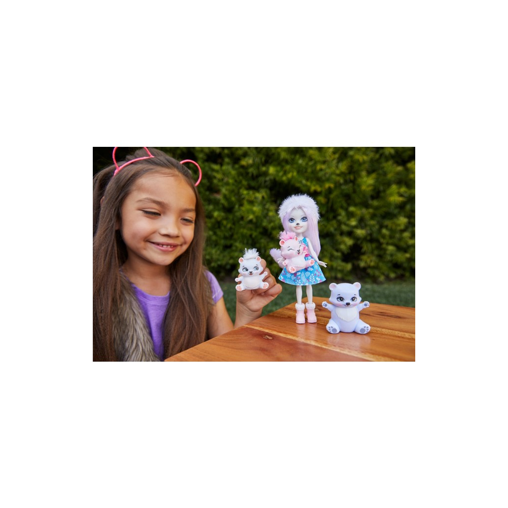 Лялька Enchantimals набір Родина Білої Ведмедиці Прістіни (GJX47) - зображення 8