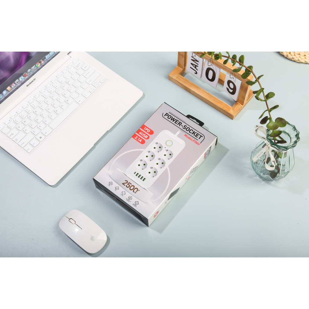 Мережевий фільтр живлення XoKo XК-SP6-4-1-WH - зображення 5