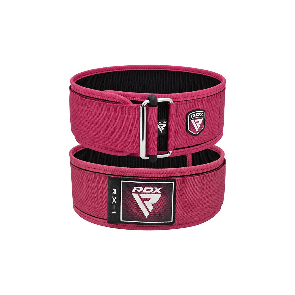 Атлетичний пояс RDX RX1 Weight Lifting Belt Pink XS (WBS-RX1P-XS) - зображення 2