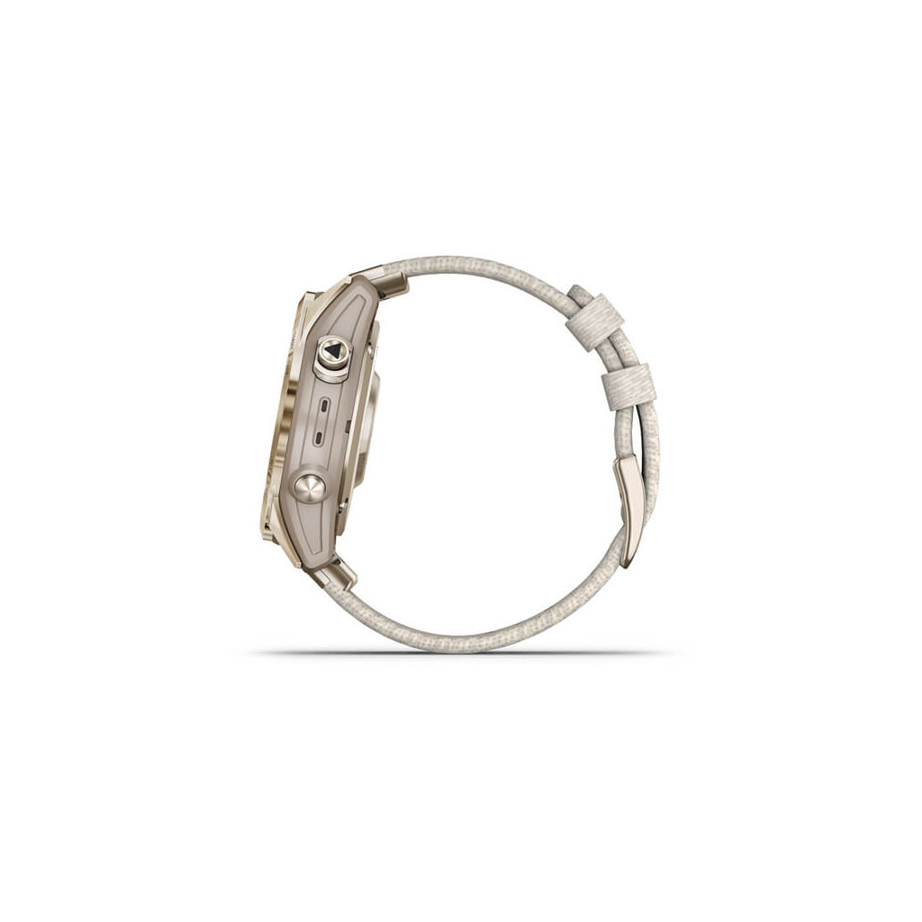 Смарт-годинник Garmin fenix 7S, Sapph Sol, Cream Gold Ti w/ Cream Nylon, GPS (010-02539-39) - зображення 11