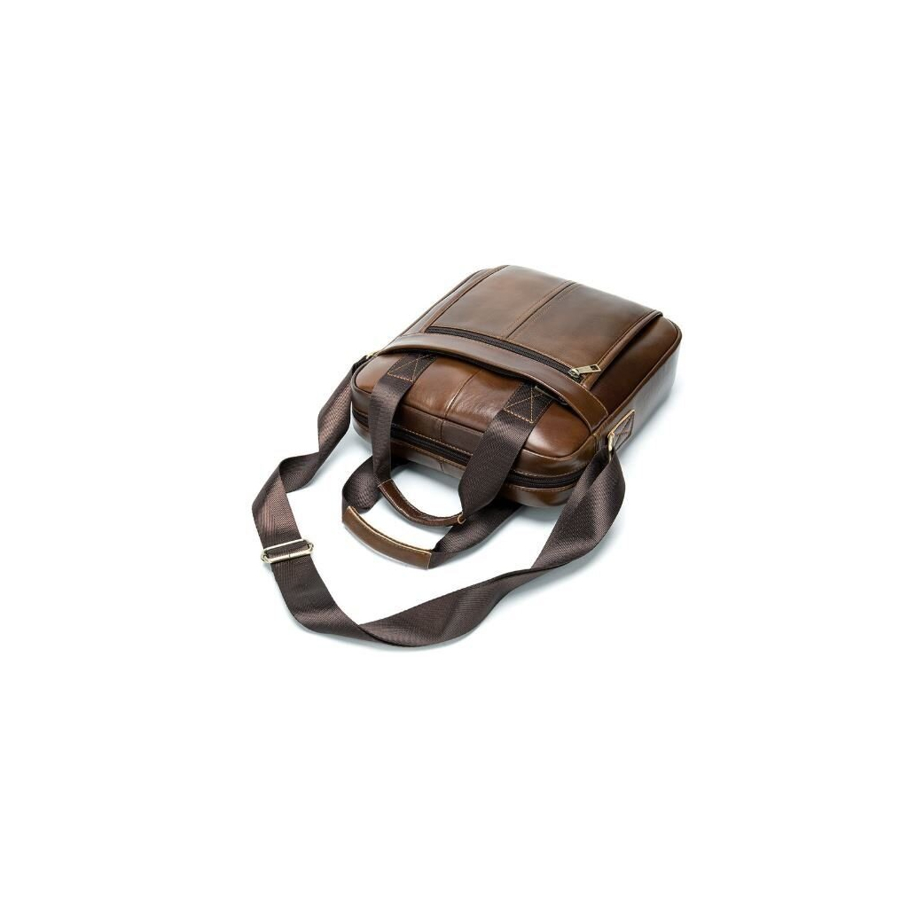 Сумка Vintage Чоловіча шкіряна Коричнева (14789) - зображення 8
