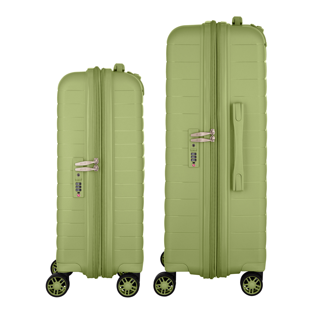 Набір валіз 2E Aero (M+S), оливково-зелені (2E-SPP-AERO-SET2-MG) - зображення 4