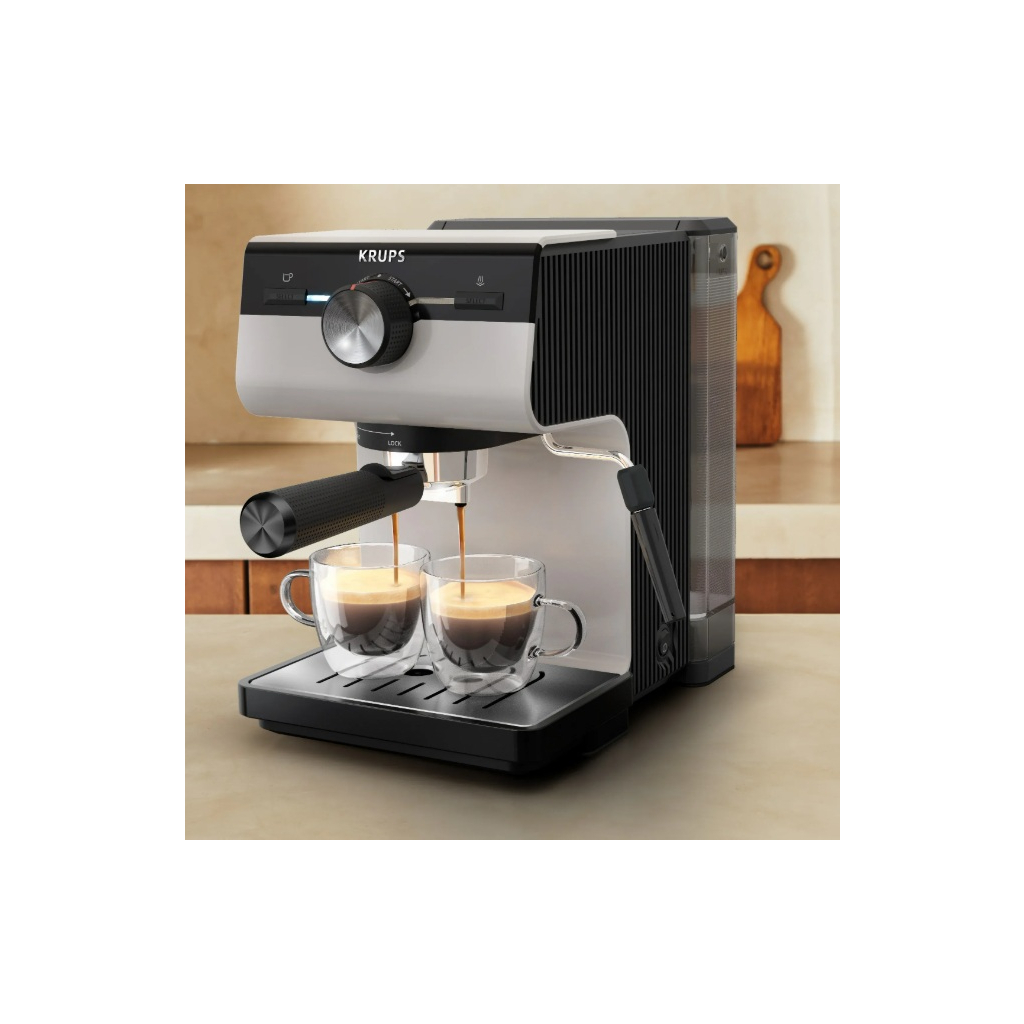 Ріжкова кавоварка еспресо Krups XP381B10 - зображення 4