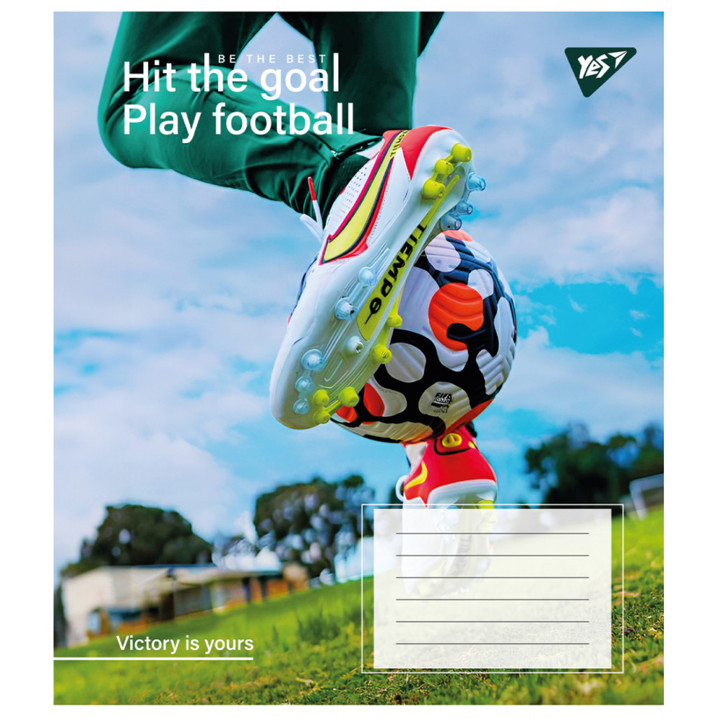 Зошит Yes Hit the goal 24 аркушів лінія (767315) - зображення 4