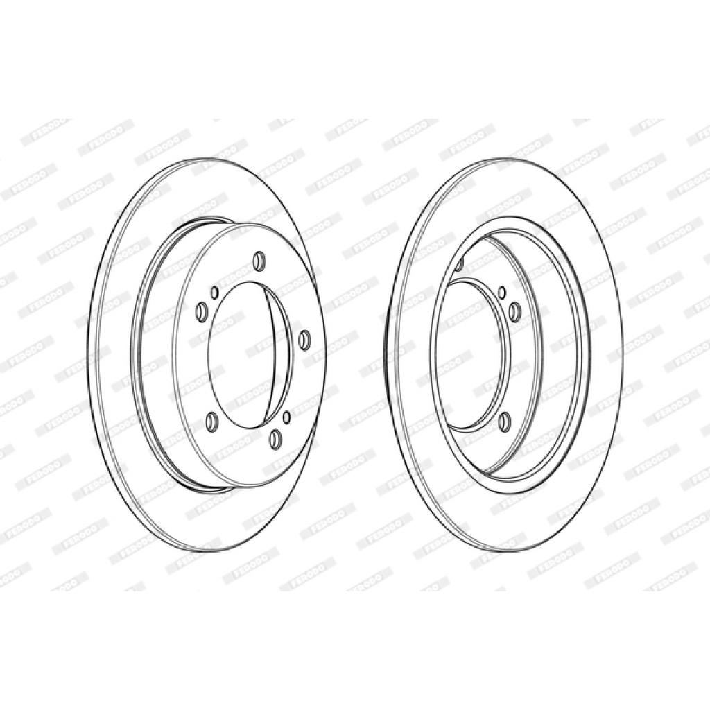 Гальмівний диск FERODO DDF2411C - зображення 1