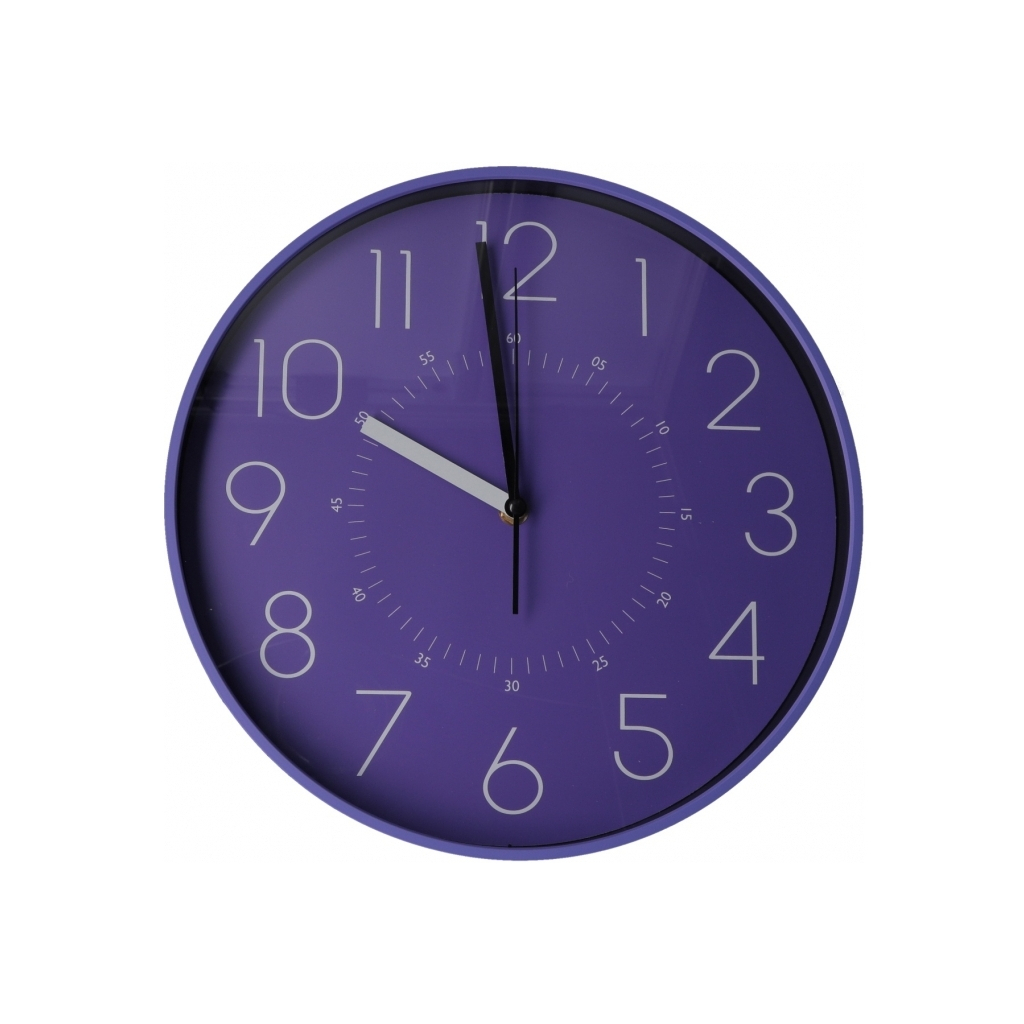 Настінний годинник Optima Flash пластиковий, синій (O52097) - зображення 1