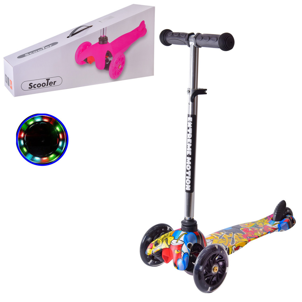 Самокат A-Toys принтований, PU, LED (SC20109) - зображення 1
